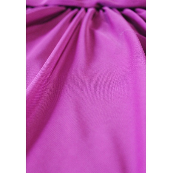 David’s Bridal - Illusion Short Dress in Sangria - Picture 6 of 6